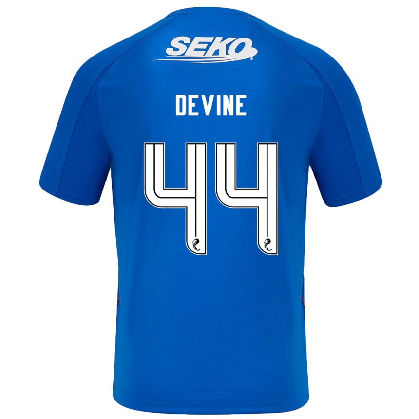 Niño Fútbol Camiseta Adam Devine #44 Azul Oscuro 1ª Equipación 2024/25 México