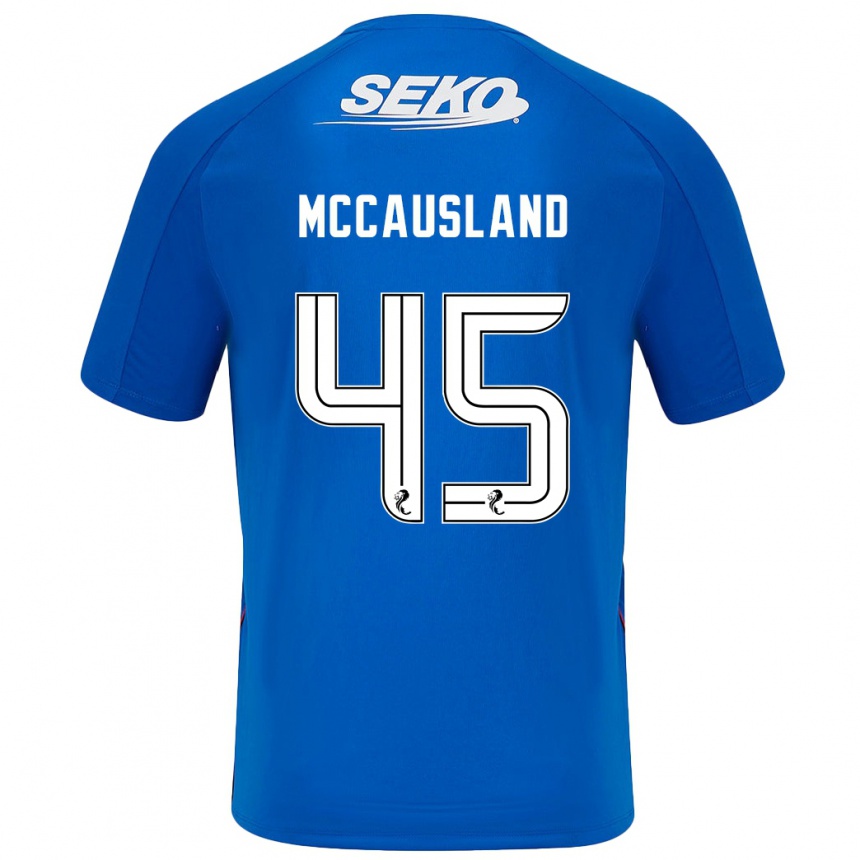 Niño Fútbol Camiseta Ross Mccausland #45 Azul Oscuro 1ª Equipación 2024/25 México