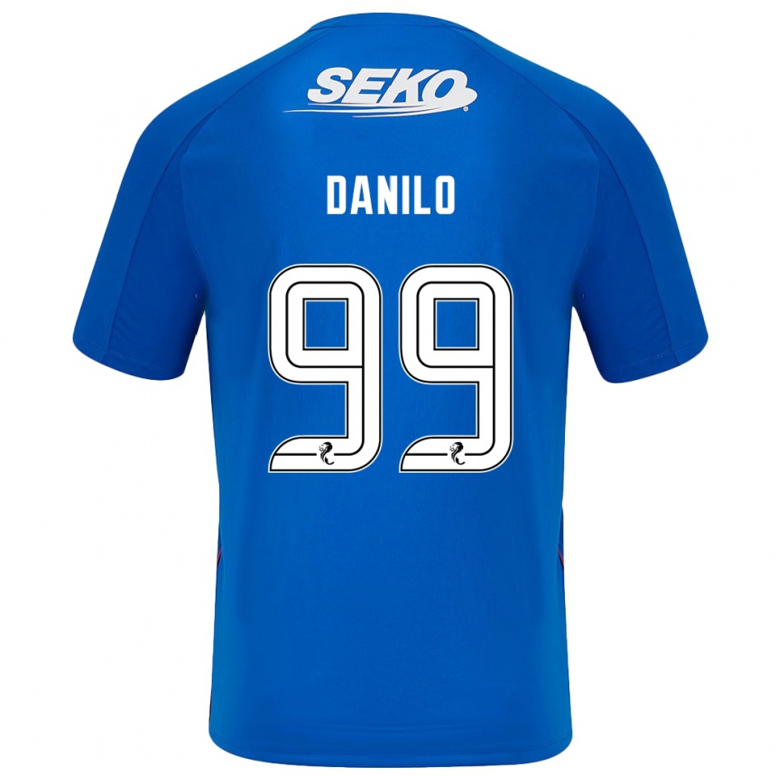 Niño Fútbol Camiseta Danilo #99 Azul Oscuro 1ª Equipación 2024/25 México