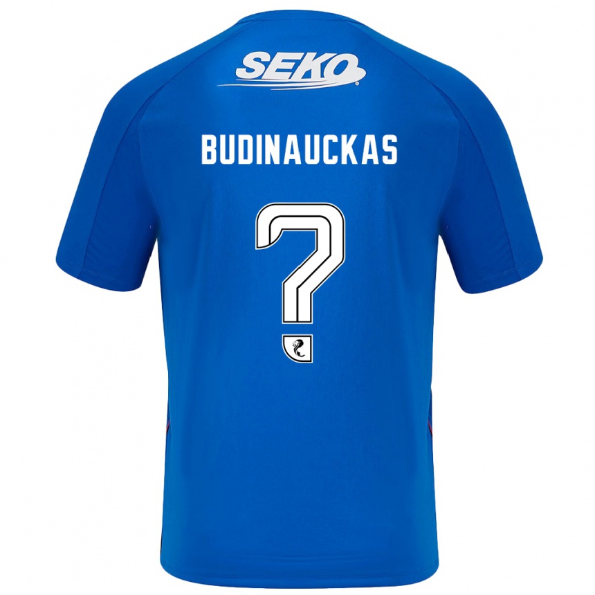 Niño Fútbol Camiseta Lewis Budinauckas #0 Azul Oscuro 1ª Equipación 2024/25 México