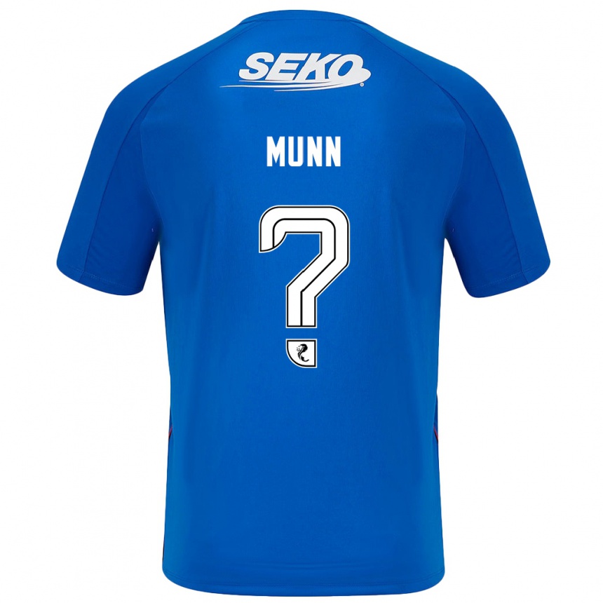 Niño Fútbol Camiseta Mason Munn #0 Azul Oscuro 1ª Equipación 2024/25 México