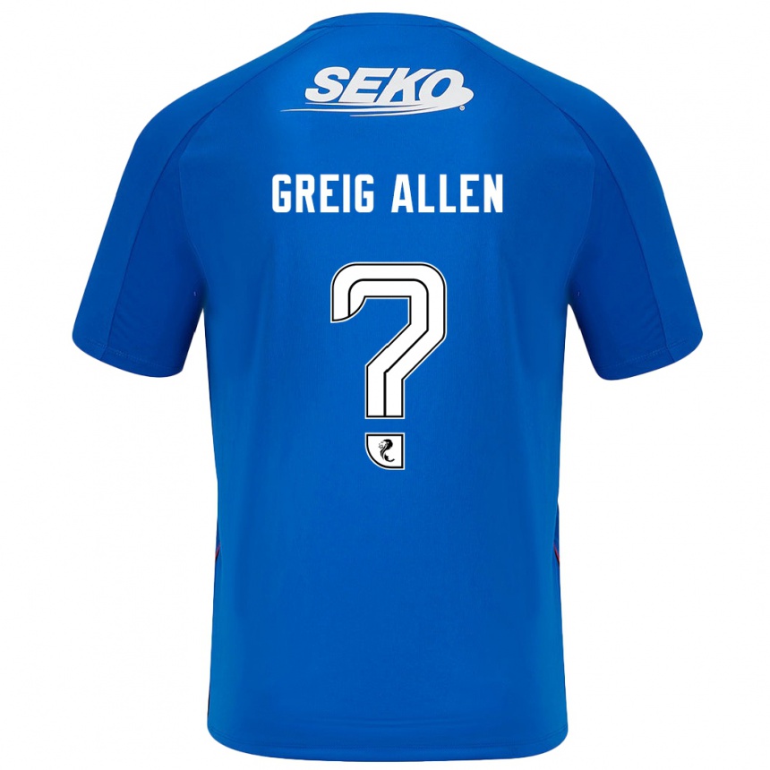 Niño Fútbol Camiseta Greig Allen #0 Azul Oscuro 1ª Equipación 2024/25 México