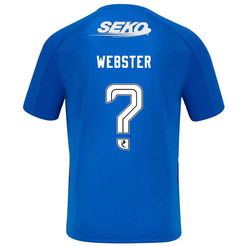 Niño Fútbol Camiseta Kristian Webster #0 Azul Oscuro 1ª Equipación 2024/25 México