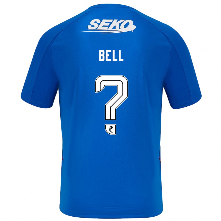 Niño Fútbol Camiseta Cameron Bell #0 Azul Oscuro 1ª Equipación 2024/25 México