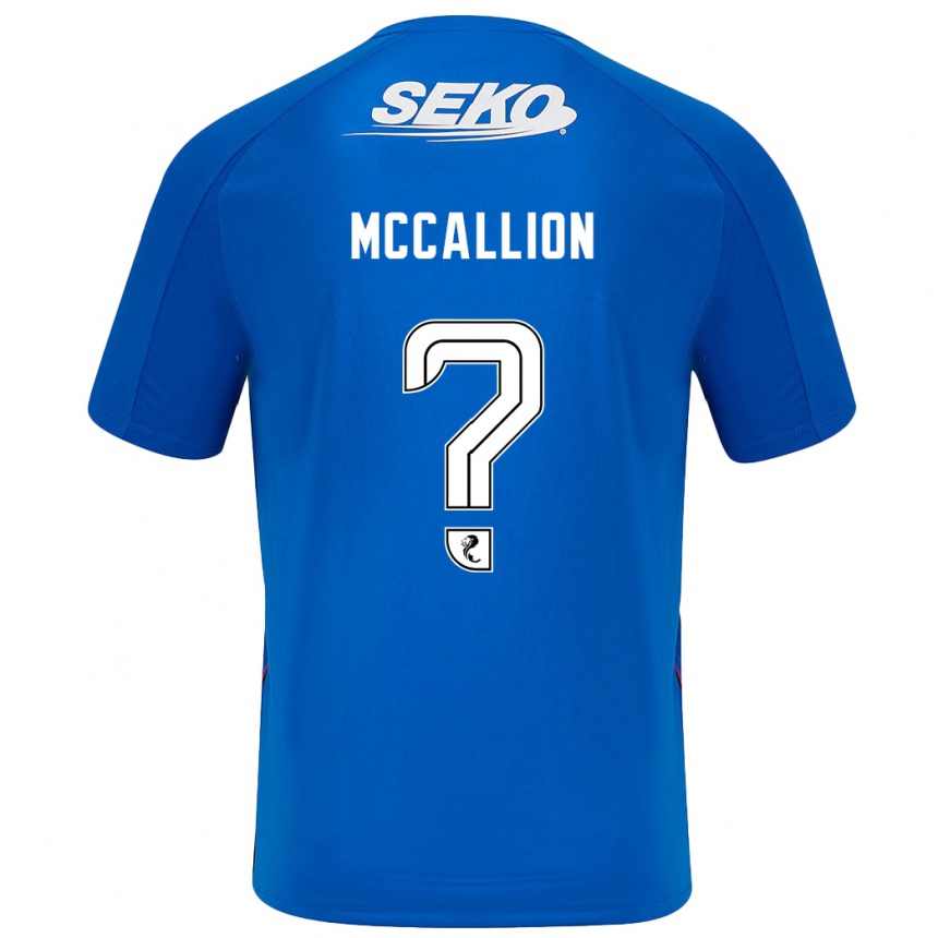 Niño Fútbol Camiseta Aiden Mccallion #0 Azul Oscuro 1ª Equipación 2024/25 México