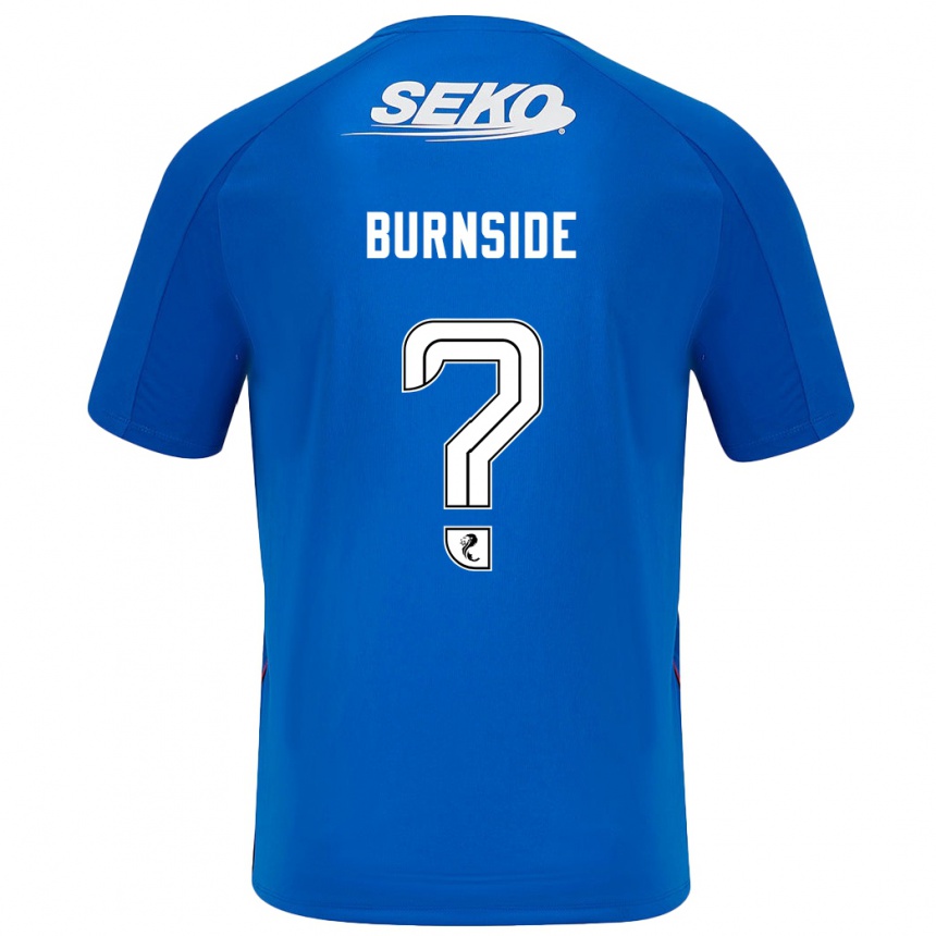 Niño Fútbol Camiseta Callum Burnside #0 Azul Oscuro 1ª Equipación 2024/25 México