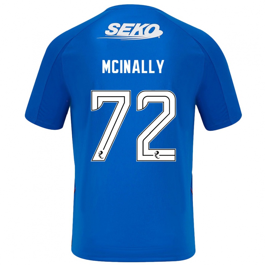 Niño Fútbol Camiseta Darren Mcinally #72 Azul Oscuro 1ª Equipación 2024/25 México