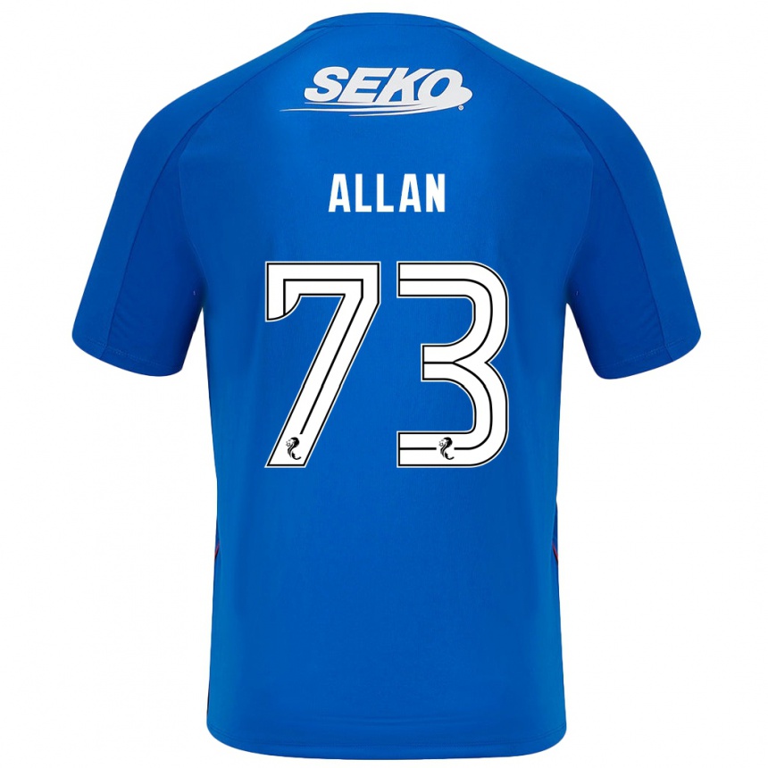 Niño Fútbol Camiseta Connor Allan #73 Azul Oscuro 1ª Equipación 2024/25 México