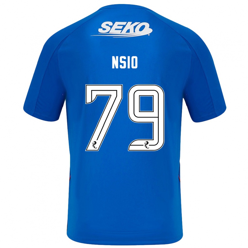 Niño Fútbol Camiseta Paul Nsio #79 Azul Oscuro 1ª Equipación 2024/25 México