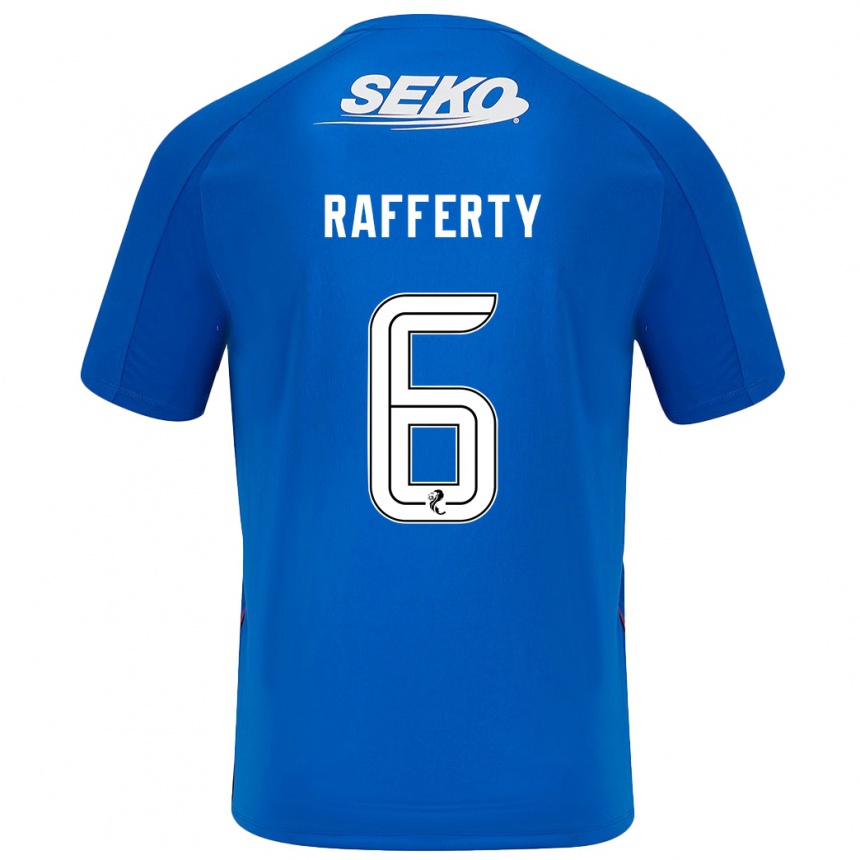 Niño Fútbol Camiseta Laura Rafferty #6 Azul Oscuro 1ª Equipación 2024/25 México