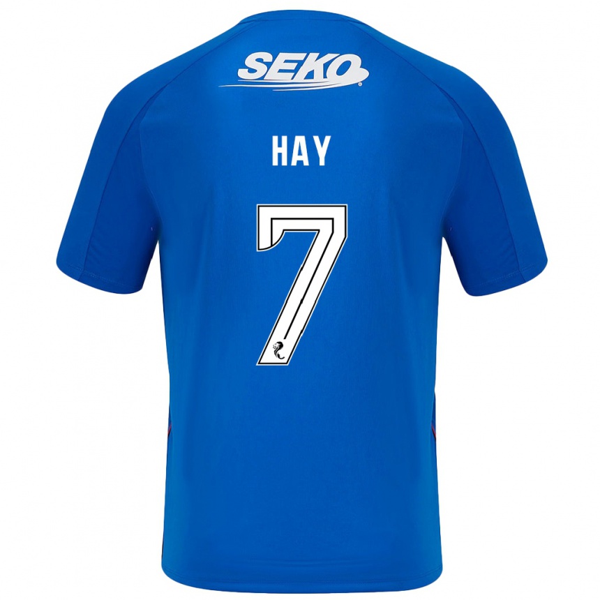 Niño Fútbol Camiseta Brogan Hay #7 Azul Oscuro 1ª Equipación 2024/25 México