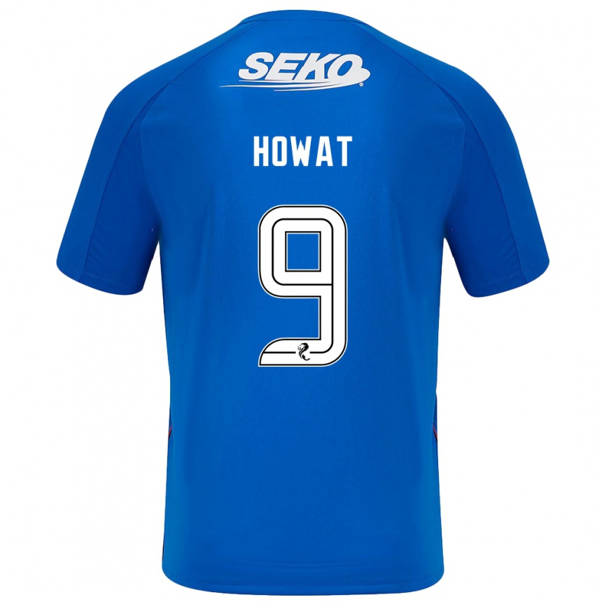 Niño Fútbol Camiseta Kirsty Howat #9 Azul Oscuro 1ª Equipación 2024/25 México