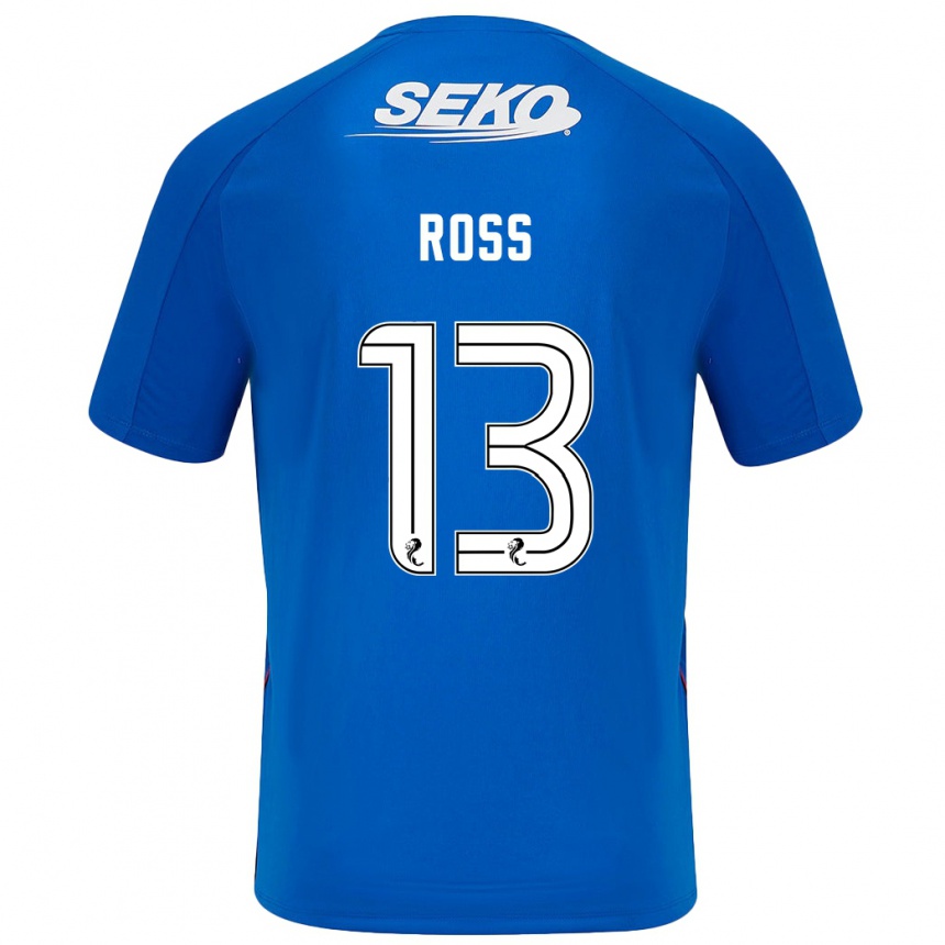 Niño Fútbol Camiseta Jane Ross #13 Azul Oscuro 1ª Equipación 2024/25 México