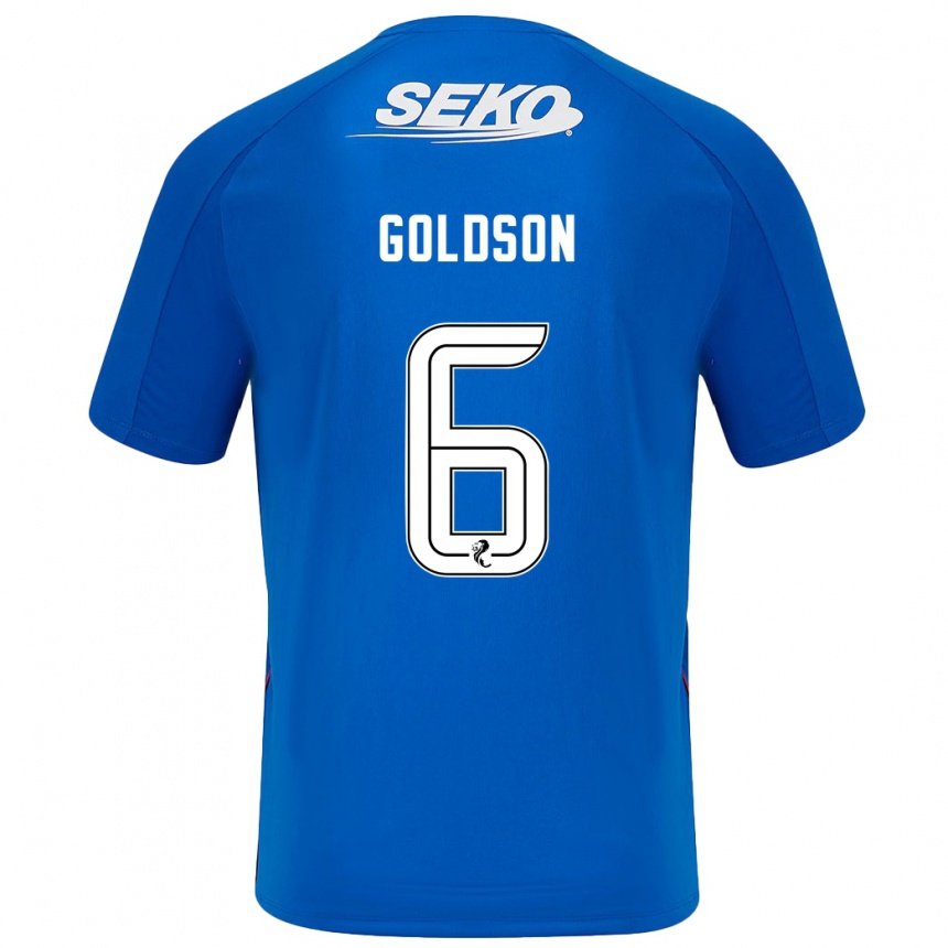 Niño Fútbol Camiseta Connor Goldson #6 Azul Oscuro 1ª Equipación 2024/25 México