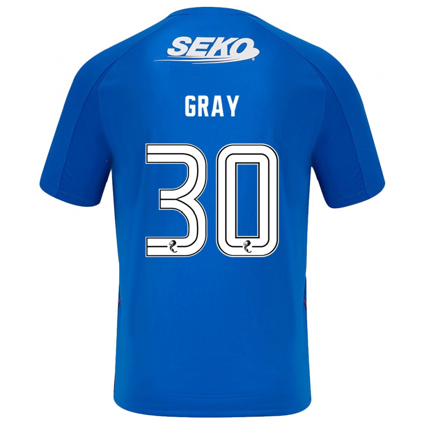 Niño Fútbol Camiseta Georgia Gray #30 Azul Oscuro 1ª Equipación 2024/25 México