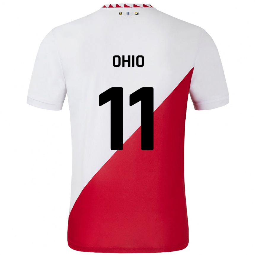 Niño Fútbol Camiseta Noah Ohio #11 Blanco Rojo 1ª Equipación 2024/25 México