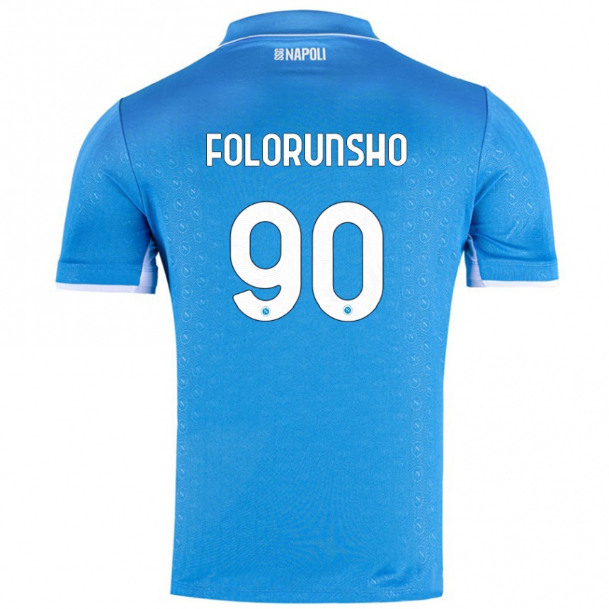 Niño Fútbol Camiseta Michael Folorunsho #90 Azul Cielo 1ª Equipación 2024/25 México