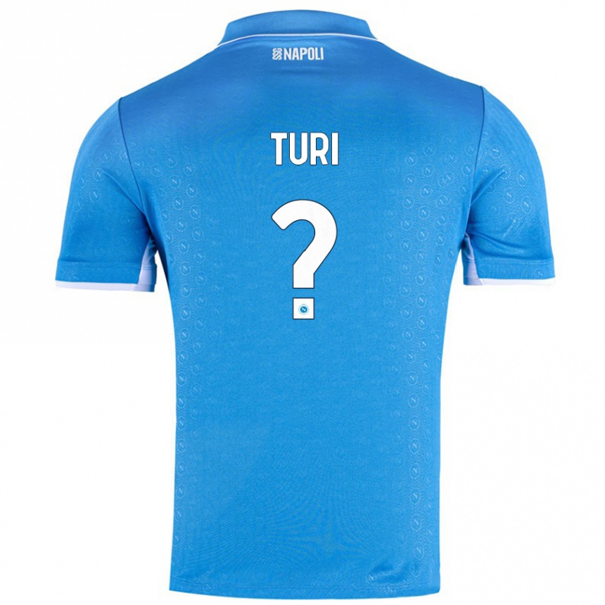 Niño Fútbol Camiseta Claudio Turi #0 Azul Cielo 1ª Equipación 2024/25 México