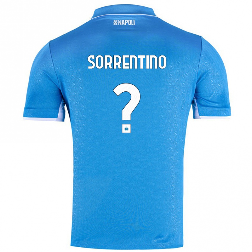 Niño Fútbol Camiseta Andrea Sorrentino #0 Azul Cielo 1ª Equipación 2024/25 México