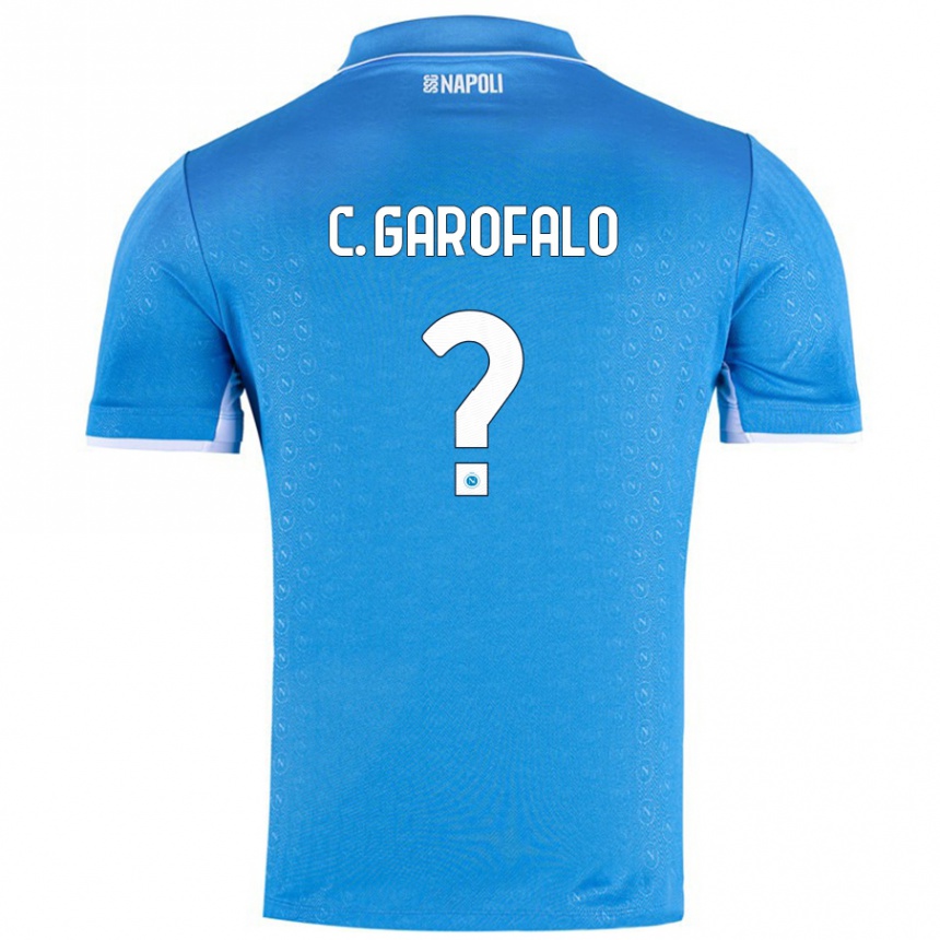 Niño Fútbol Camiseta Christian Garofalo #0 Azul Cielo 1ª Equipación 2024/25 México