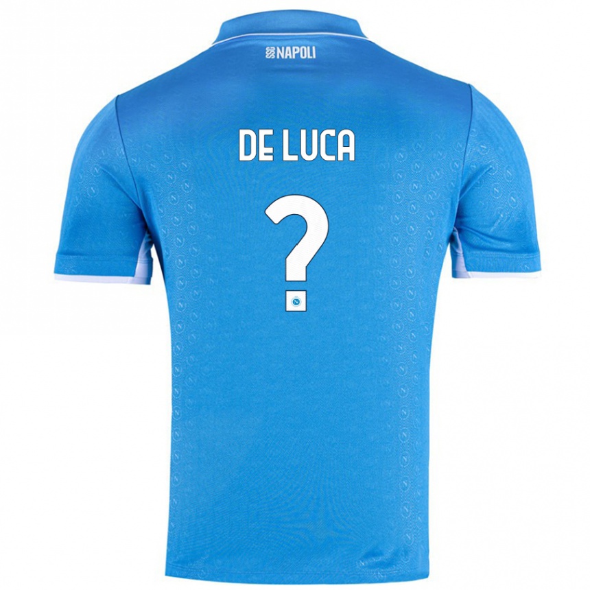 Niño Fútbol Camiseta Alfonso De Luca #0 Azul Cielo 1ª Equipación 2024/25 México