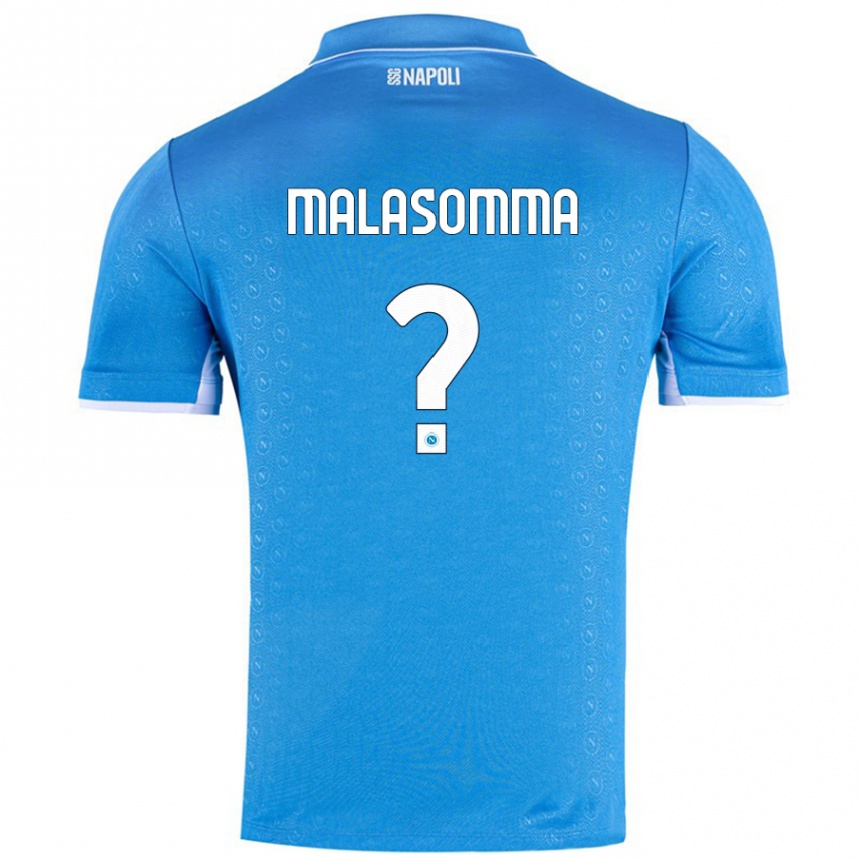 Niño Fútbol Camiseta Matteo Malasomma #0 Azul Cielo 1ª Equipación 2024/25 México