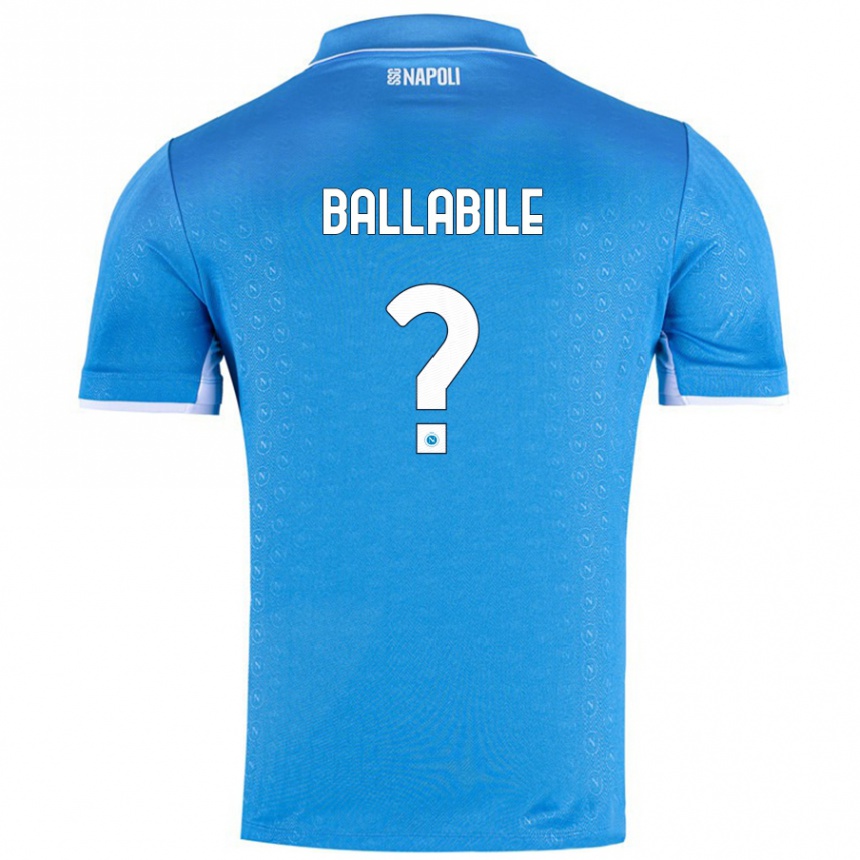 Niño Fútbol Camiseta Ernesto Ballabile #0 Azul Cielo 1ª Equipación 2024/25 México