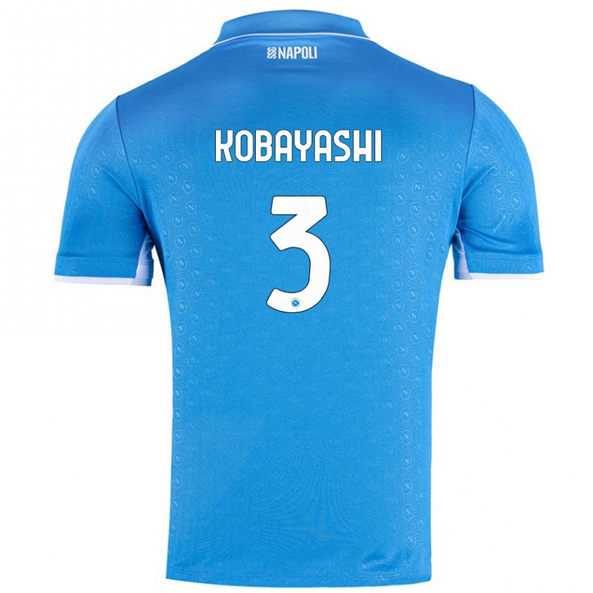 Niño Fútbol Camiseta Miharu Kobayashi #3 Azul Cielo 1ª Equipación 2024/25 México