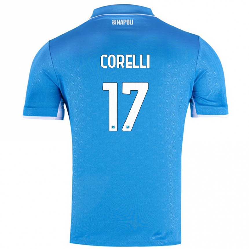 Niño Fútbol Camiseta Alice Corelli #17 Azul Cielo 1ª Equipación 2024/25 México