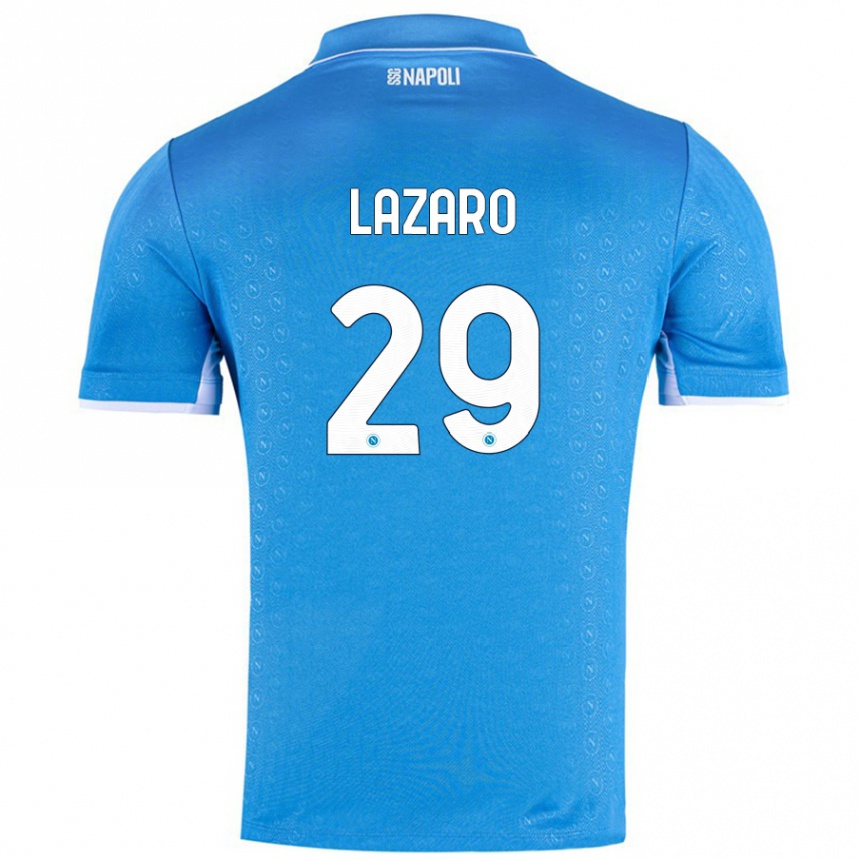 Niño Fútbol Camiseta Paloma Lázaro #29 Azul Cielo 1ª Equipación 2024/25 México