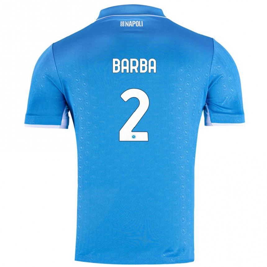 Niño Fútbol Camiseta Benedetto Barba #2 Azul Cielo 1ª Equipación 2024/25 México