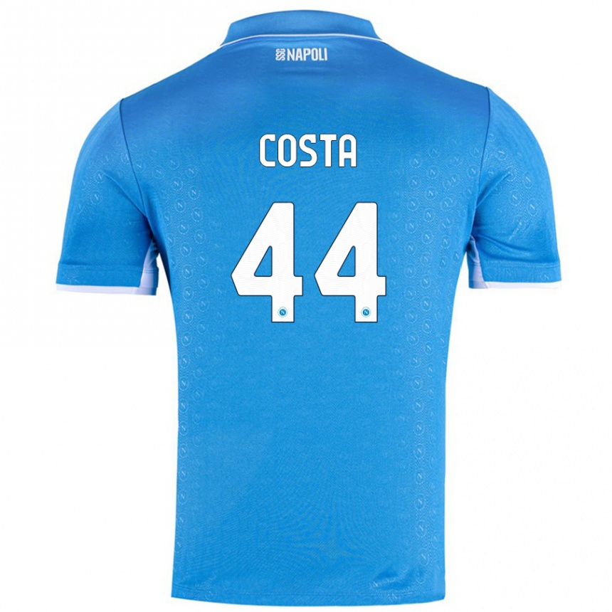 Niño Fútbol Camiseta Filippo Costa #44 Azul Cielo 1ª Equipación 2024/25 México