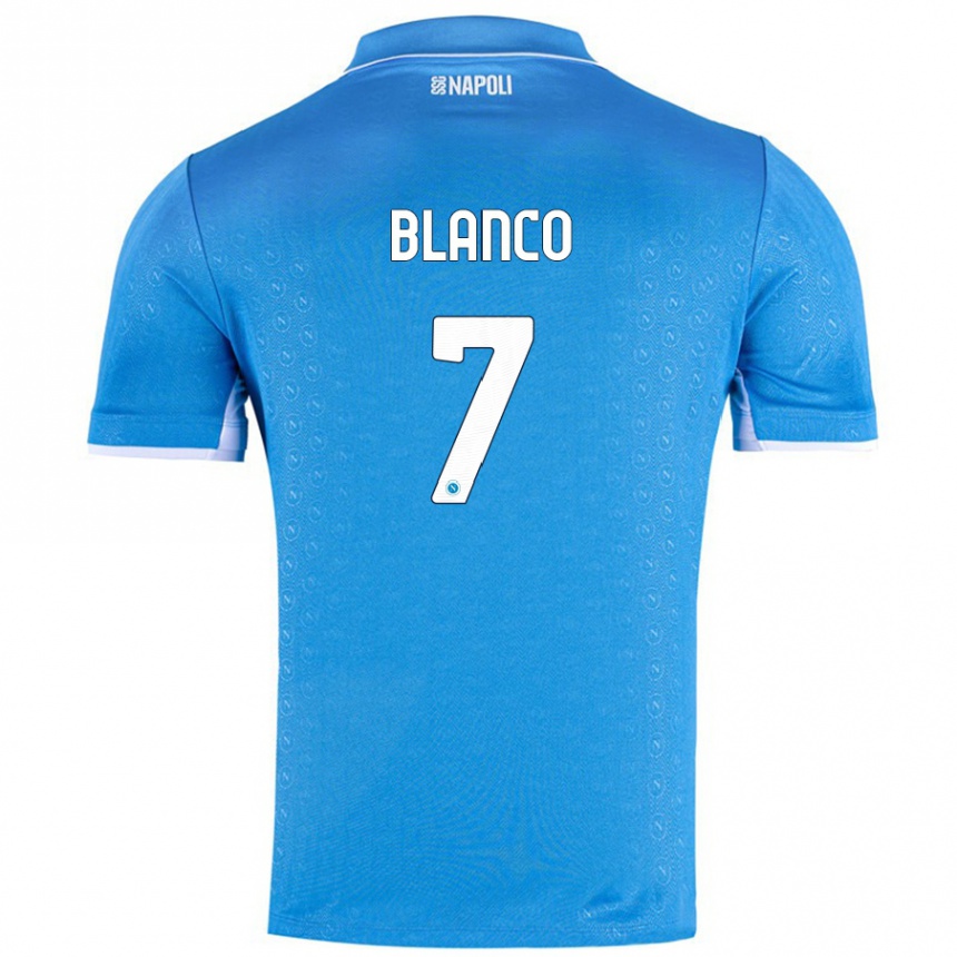 Niño Fútbol Camiseta Gimena Blanco #7 Azul Cielo 1ª Equipación 2024/25 México