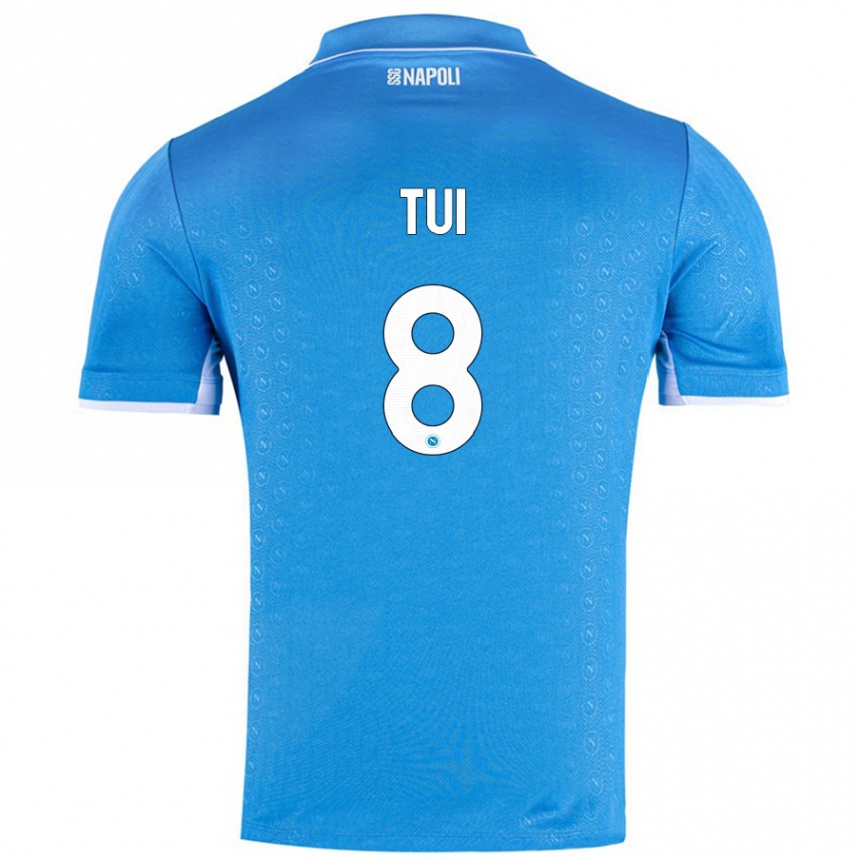 Niño Fútbol Camiseta Sara Tui #8 Azul Cielo 1ª Equipación 2024/25 México