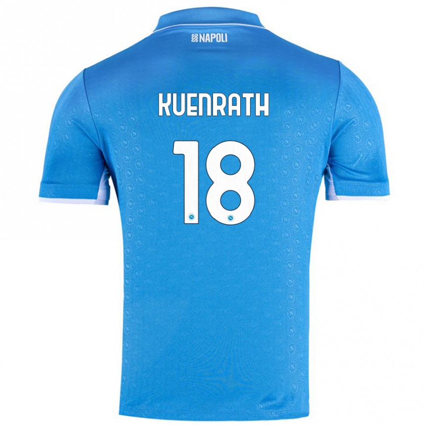 Niño Fútbol Camiseta Melanie Kuenrath #18 Azul Cielo 1ª Equipación 2024/25 México