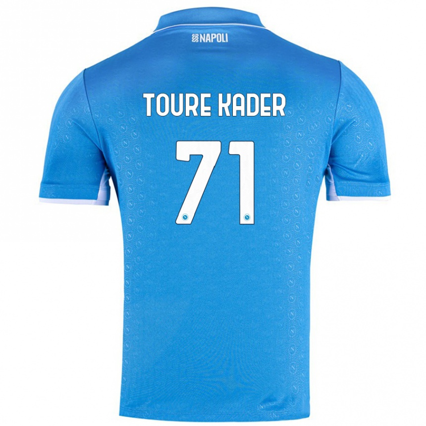 Niño Fútbol Camiseta Aziz Toure Kader #71 Azul Cielo 1ª Equipación 2024/25 México