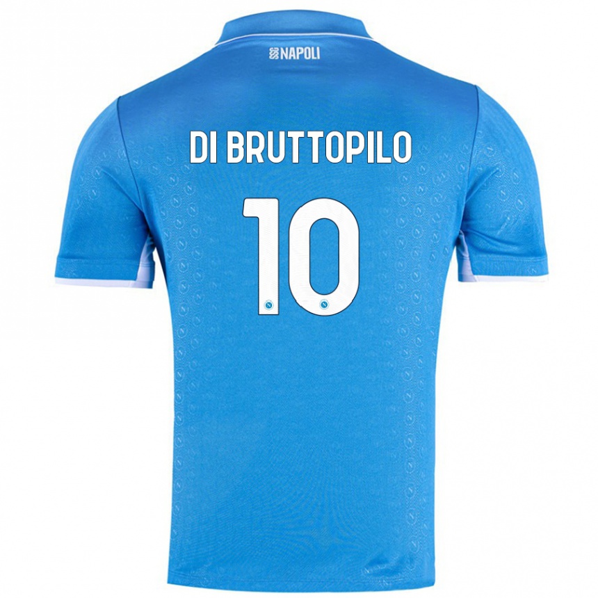 Niño Fútbol Camiseta Giuseppe Ambrosino Di Bruttopilo #10 Azul Cielo 1ª Equipación 2024/25 México