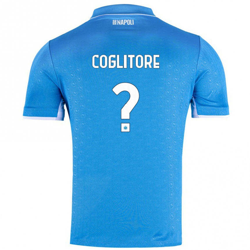 Niño Fútbol Camiseta Matteo Coglitore #0 Azul Cielo 1ª Equipación 2024/25 México