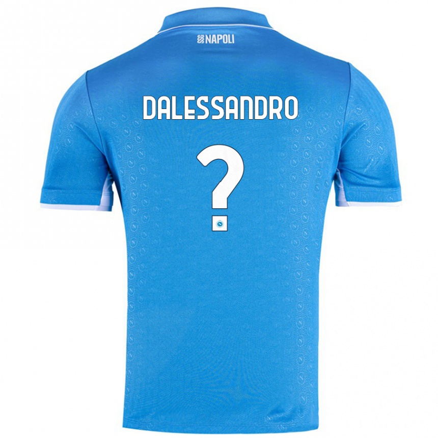 Niño Fútbol Camiseta Nicola Dalessandro #0 Azul Cielo 1ª Equipación 2024/25 México