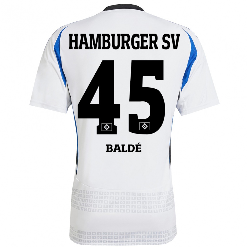 Niño Fútbol Camiseta Fabio Baldé #45 Blanco Azul 1ª Equipación 2024/25 México