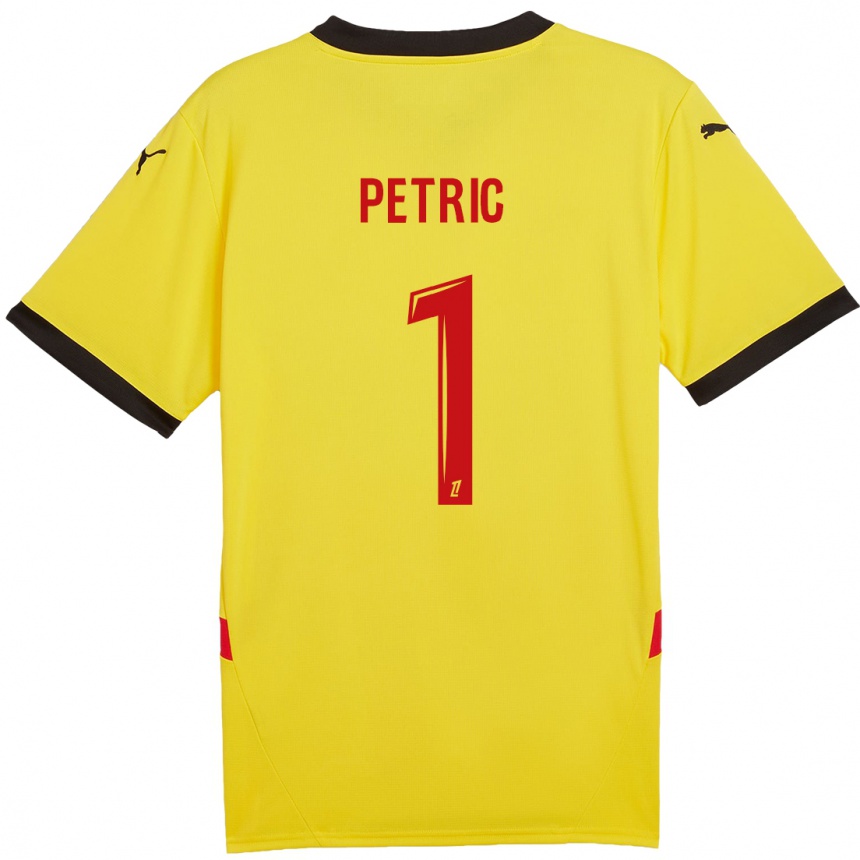 Niño Fútbol Camiseta Denis Petric #1 Amarillo Rojo 1ª Equipación 2024/25 México