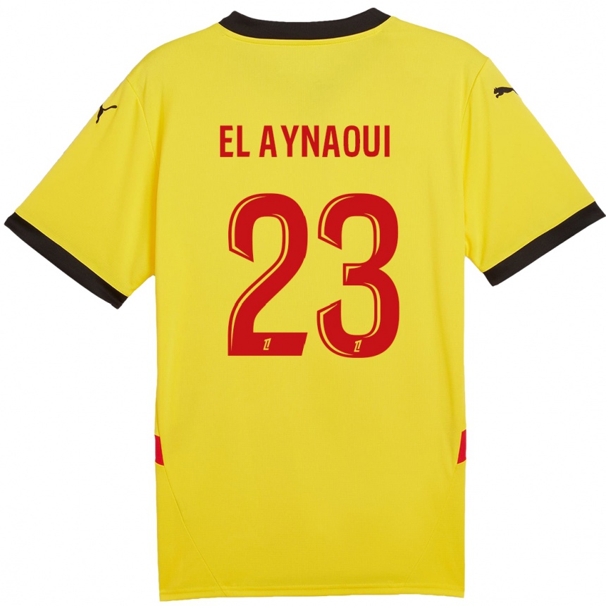 Niño Fútbol Camiseta Neil El Aynaoui #23 Amarillo Rojo 1ª Equipación 2024/25 México