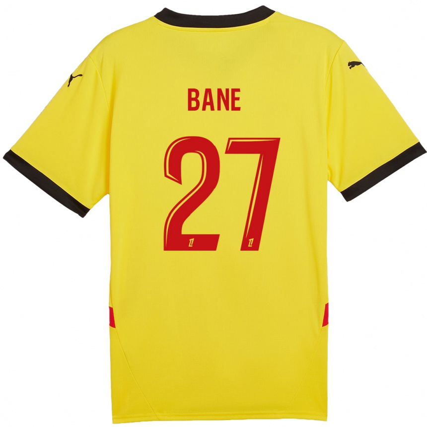 Niño Fútbol Camiseta Sidi Bane #27 Amarillo Rojo 1ª Equipación 2024/25 México