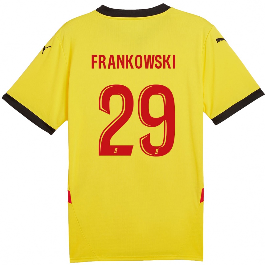 Niño Fútbol Camiseta Przemyslaw Frankowski #29 Amarillo Rojo 1ª Equipación 2024/25 México