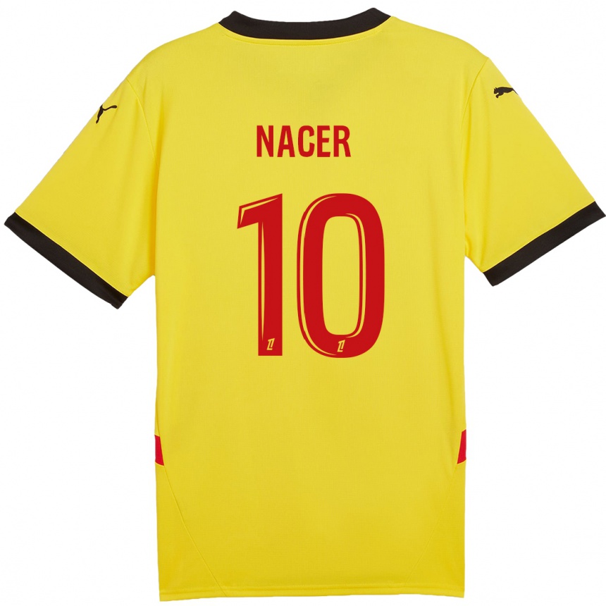 Niño Fútbol Camiseta Myriem Nacer #10 Amarillo Rojo 1ª Equipación 2024/25 México