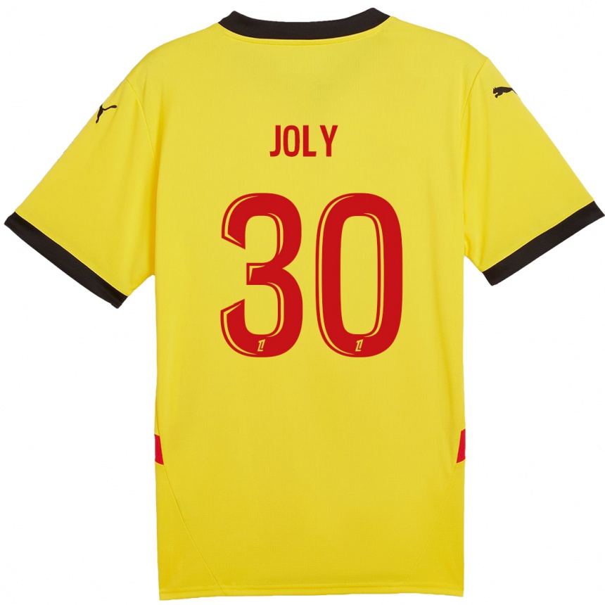 Niño Fútbol Camiseta Blandine Joly #30 Amarillo Rojo 1ª Equipación 2024/25 México