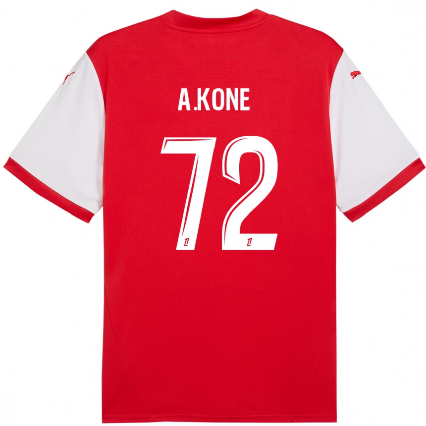 Niño Fútbol Camiseta Amadou Koné #72 Rojo Blanco 1ª Equipación 2024/25 México