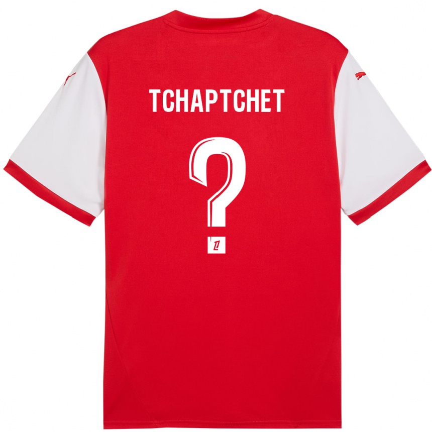 Niño Fútbol Camiseta Arthur Tchaptchet #0 Rojo Blanco 1ª Equipación 2024/25 México