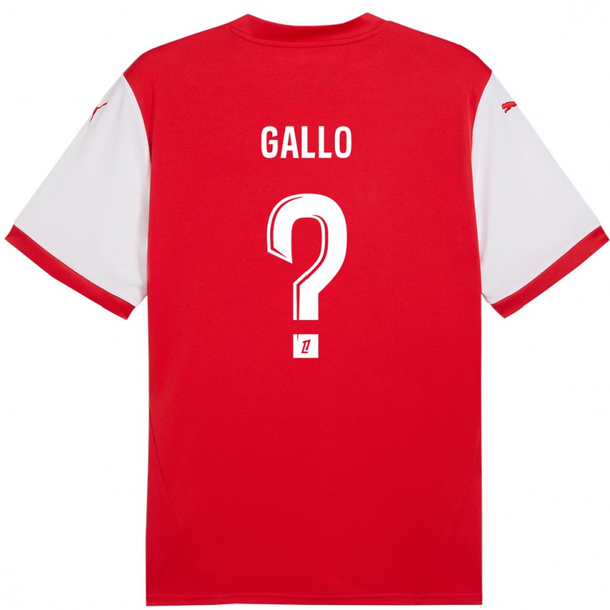 Niño Fútbol Camiseta Noan Gallo #0 Rojo Blanco 1ª Equipación 2024/25 México