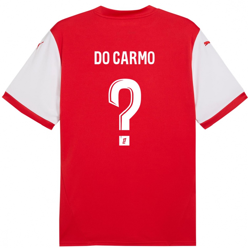 Niño Fútbol Camiseta Sophian Do Carmo #0 Rojo Blanco 1ª Equipación 2024/25 México